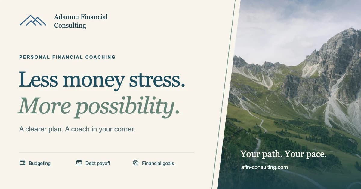 Adamou Financial Consulting branded social preview